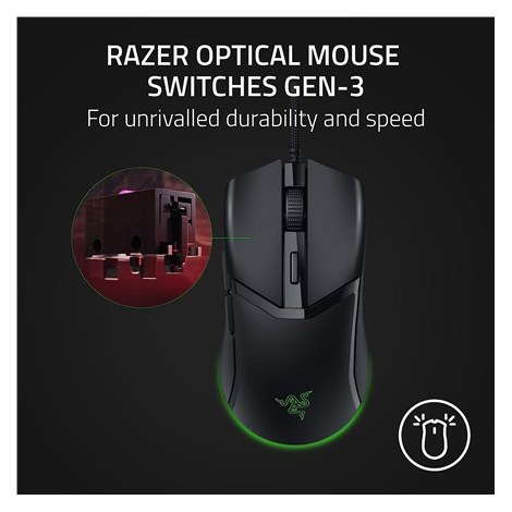 Razer | Gaming Mouse | Wired | Cobra | Optical | Gaming Mouse | Black | Yes - 9